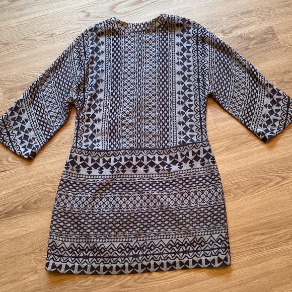 BCBGMAXAZRIA 'Milana' Light Blue/Navy Laced Placket Woven Dress Size XS - Picture 14 of 14